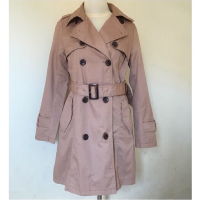 Preloved Coat, jaket, coat winter wanita brown