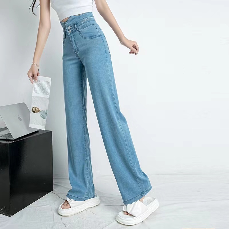 celana highwaist kulot jeans wanita kekinian