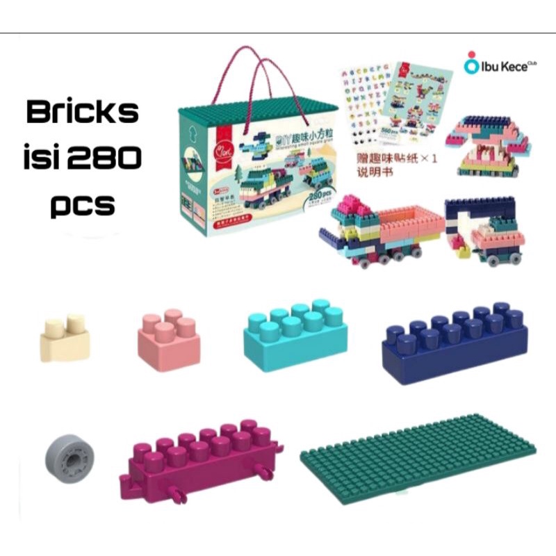 Jual Bricks Lego 280pcs | Shopee Indonesia