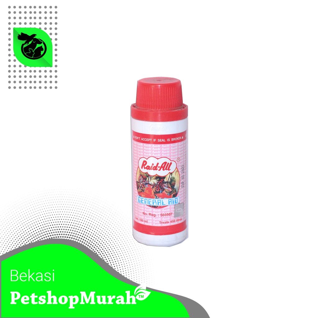 Obat Ikan Raid All Anti Kutu 100ml Raid-all Anti Tick 100 ml