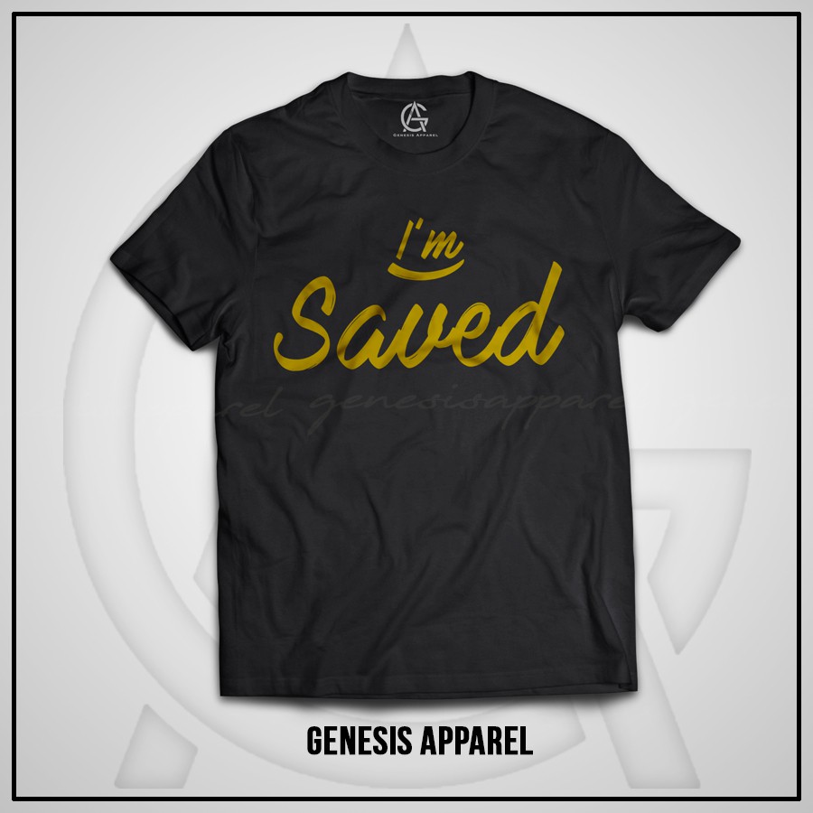 Baju Kaos Rohani Kristen Genesis Apparel - I'am SAVED