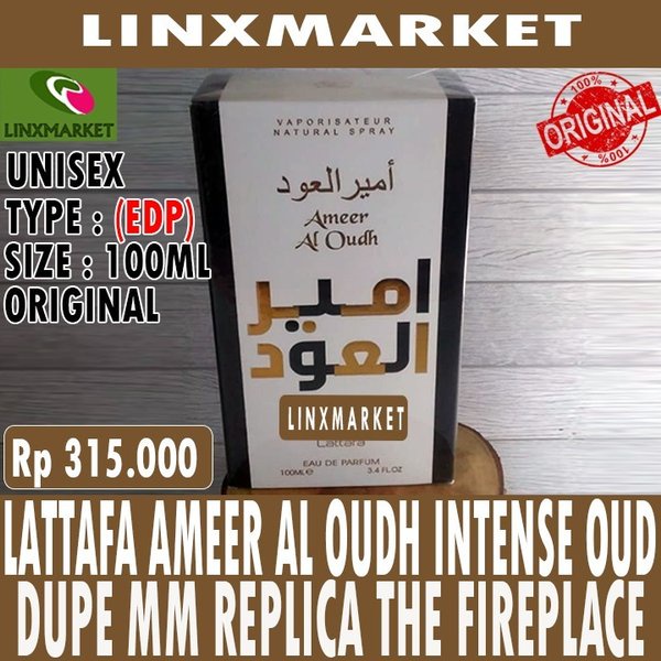 Jual LATTAFA AMEER AL OUDH INTENSE OUD (EDP) UNISEX 100ML DUPE MM FIREPLACE
