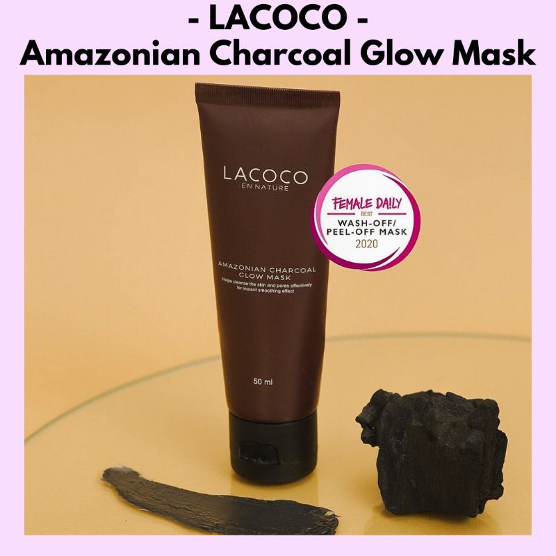 LACOCO Amazonian Charcoal Glow Mask - Free Masker Organik