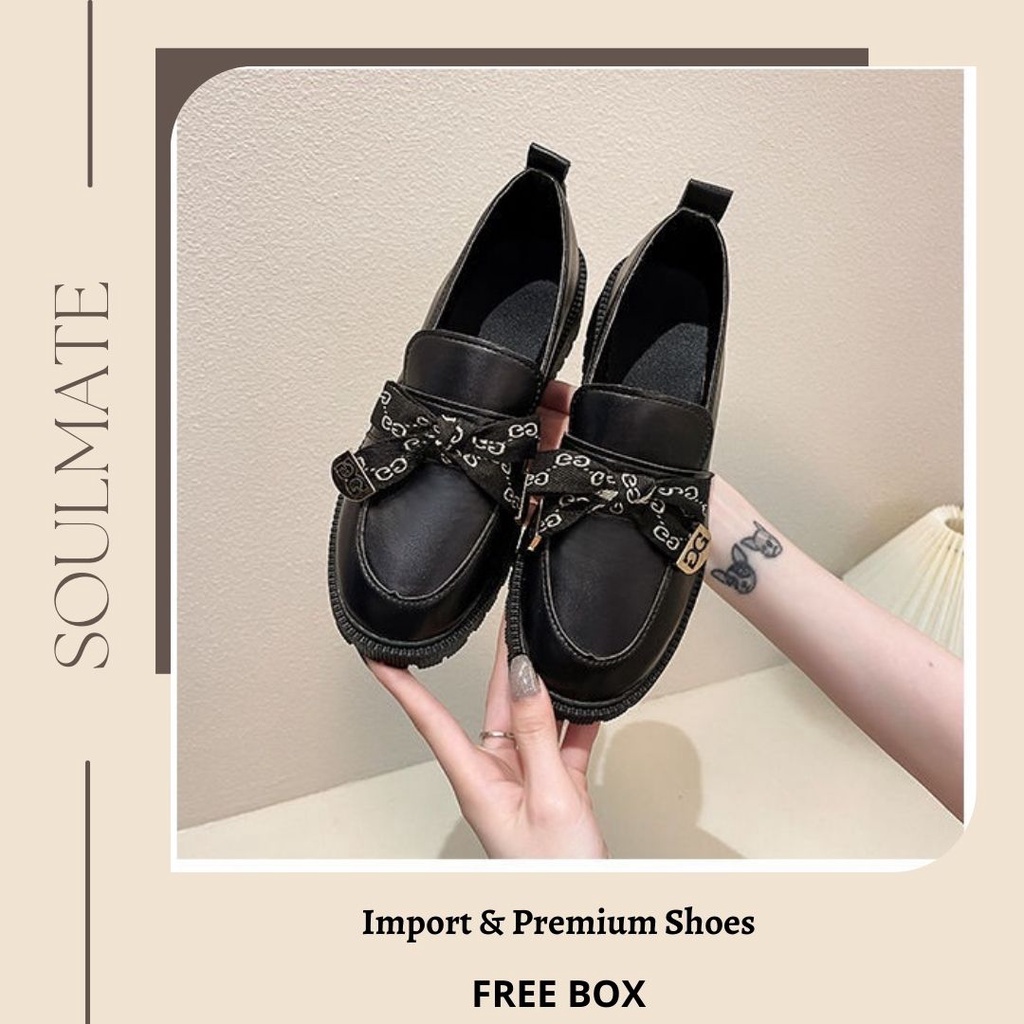 SOULMATE SM-007 Sepatu Loafers/Oxford Wanita Fashion Import Premium Quality