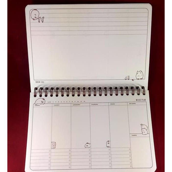 

BARU Weekly Planner / Buku Tulis Agenda Diary - Cute Friends