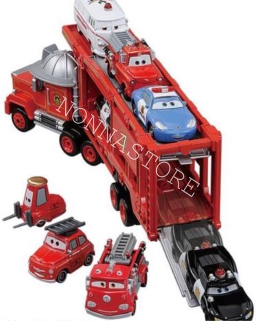 Tomica Takara Tomy Disney Pixar Cars Movie Fire Carrier Mac Diecast Toy Japan