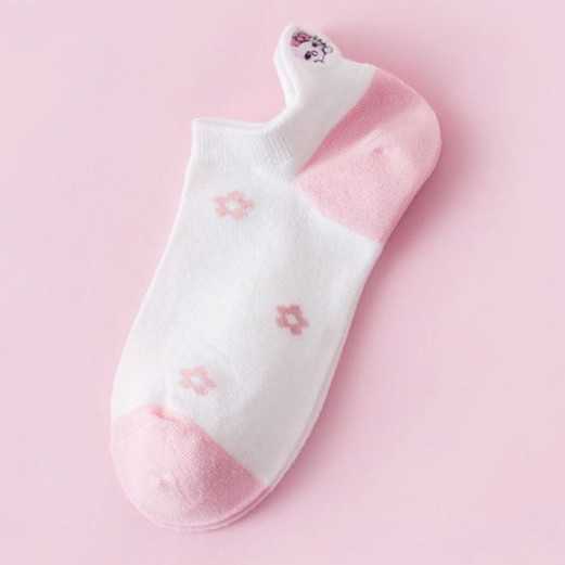 HELLO KITTY POLOS - Kaos Kaki Pendek Semata Kaki/ Kaos Kaki Ankle Dewasa Wanita-KWMY-001