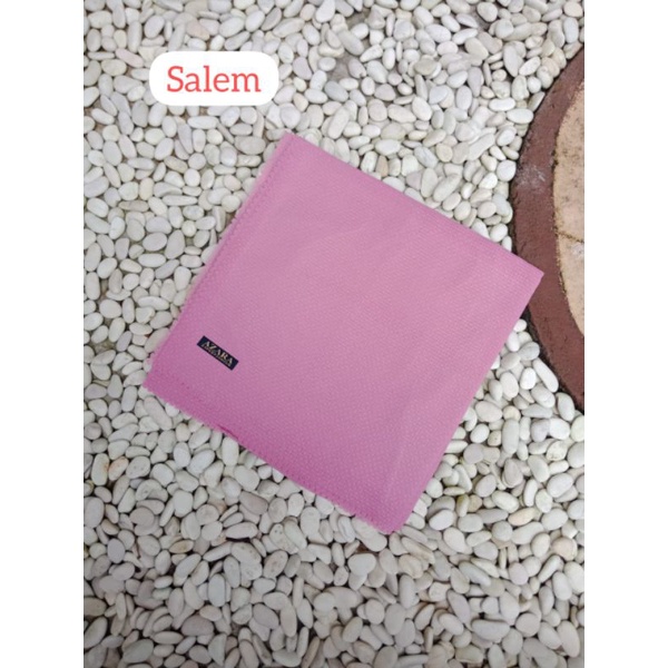 Segiempat Azara Nur Check Lc || Jilbab Square Potton || Segiempat Polos Murah Lc-Salem