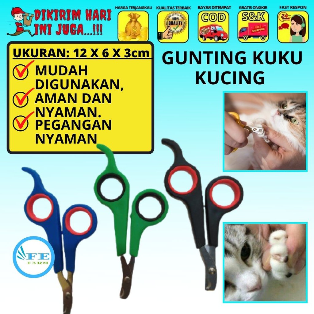 GUNTING KUKU KUCING ANJING SUGAR GLIDER MARMUT PET NAIL CARE TOOL FEFARM