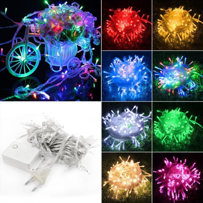 LAMPU TUMBLR LED RAMADHAN 10M 100 LED  WARNA WARNI - LAMPU DEKORASI RUANGAN
