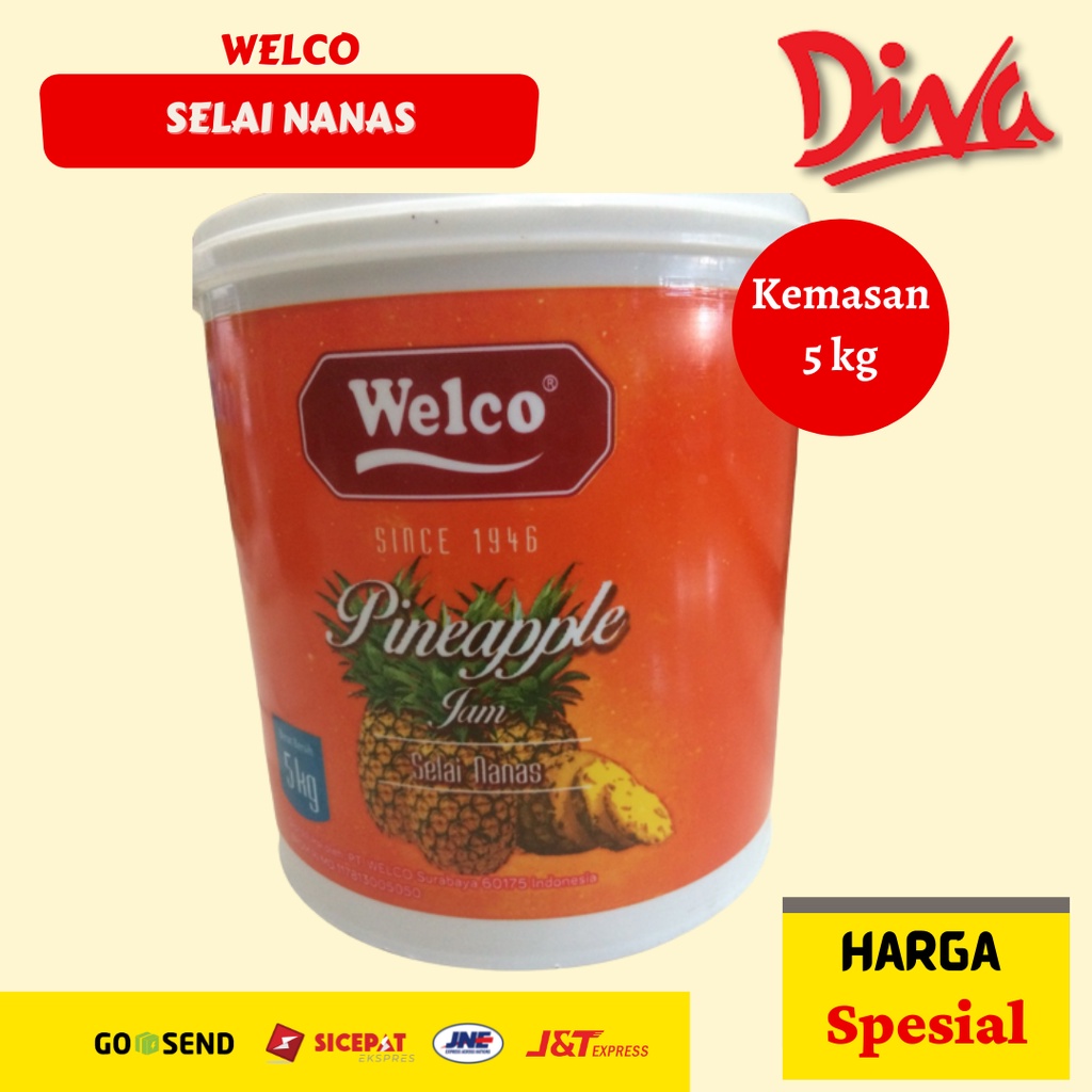 

[5 kg] Welco Selai Nanas 1 pail | Pinneaple Jam