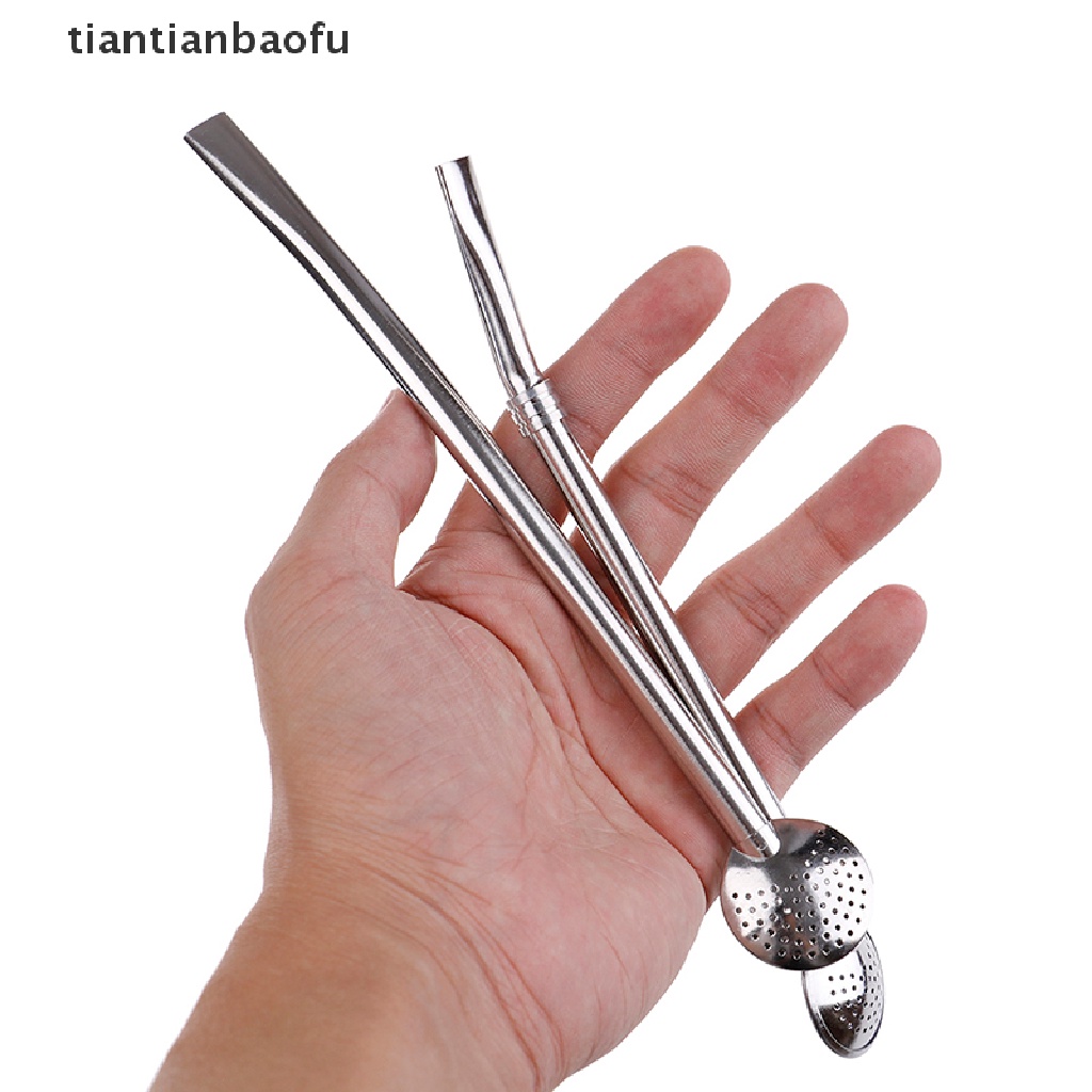 [tiantianbaofu] Yerba Mate Straw Tea Drinking Bombillas Filter Tubes Stainless Steel Straws Boutique