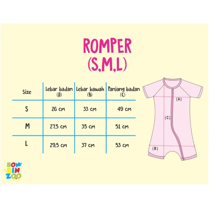 Romper Nature Series  0 - 12M Bonbinzoo Jumper Bayi Segiempat Baju Kodok Bayi CBKS