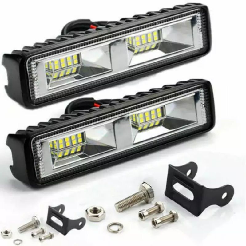 Lampu Tembak Sorot LED Bar Cree 16 Titik Mata CWL 20 Watt 20W 6 Inci 20Watt offroad Motor Mobil