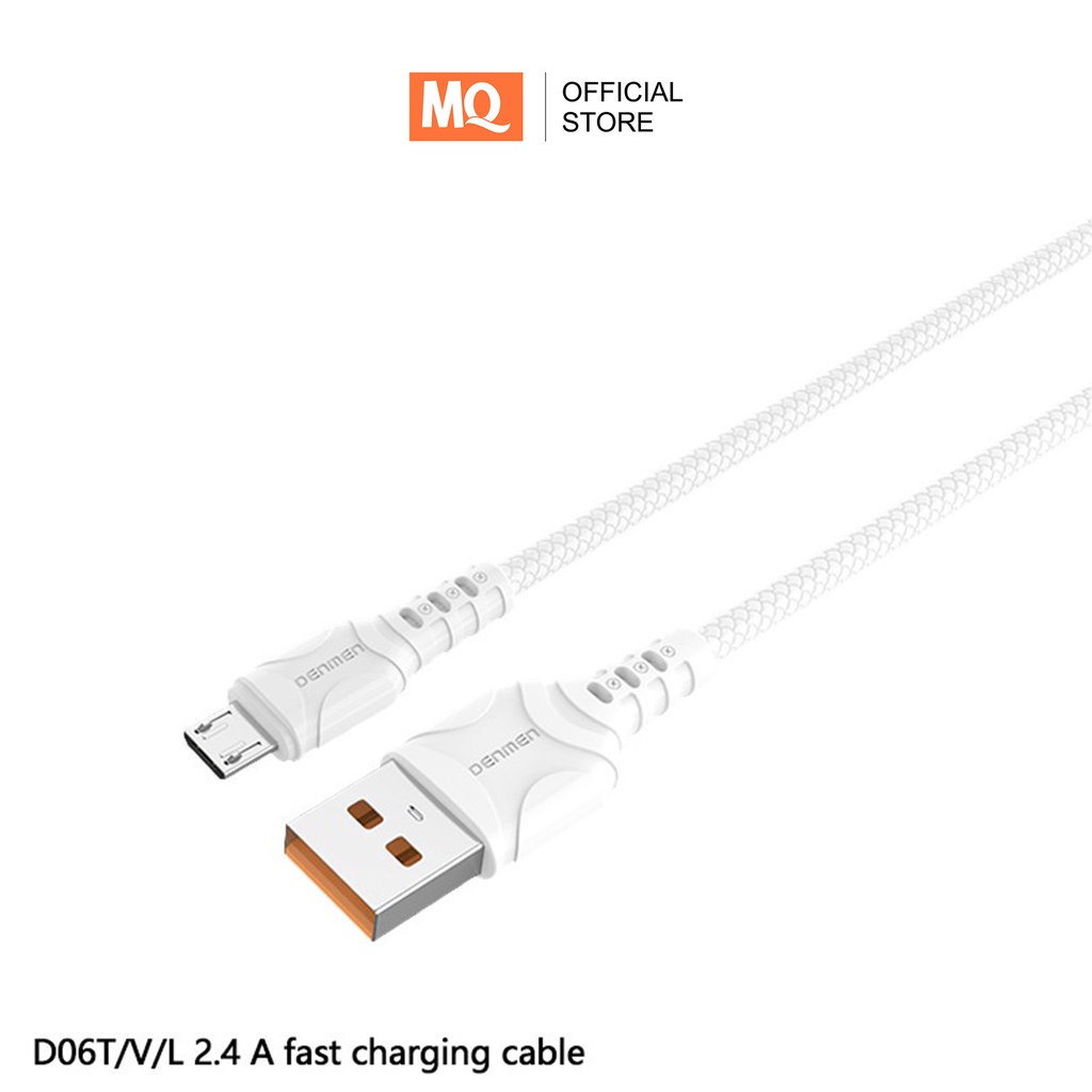 MQ Kabel Data Fast Charge 2.4A Micro + TypeC + Lightning 100cm