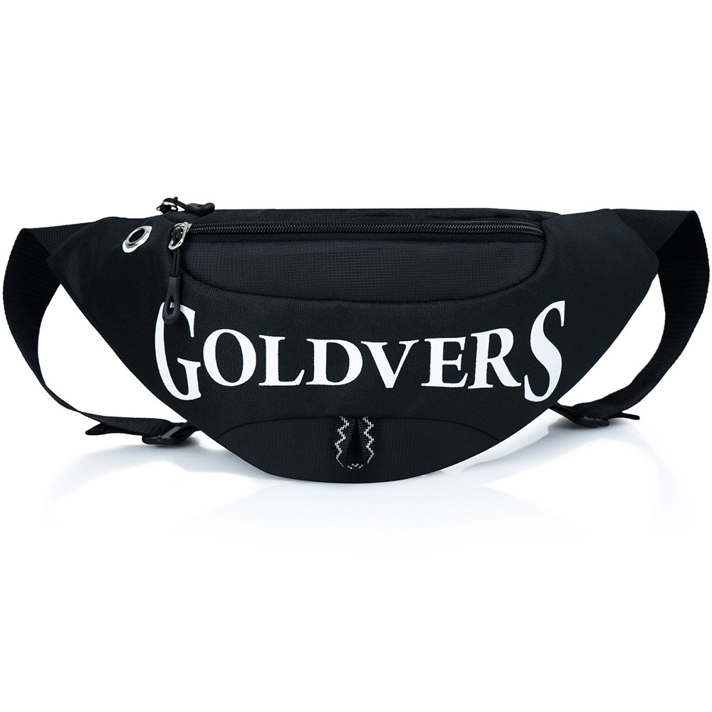 Tas Selempang GOLDVERS Waist Bag Pria Terbaru Slempang Pria Wanita Kekinian -GUDANG ANEKA TAS