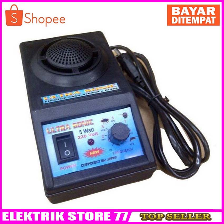 Alat Pengusir Tikus Gelombang Ultrasonic 5w