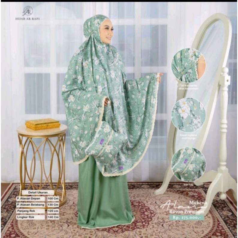 Mukena Arrafi keluaran 2021 terbaru #Mukena almira