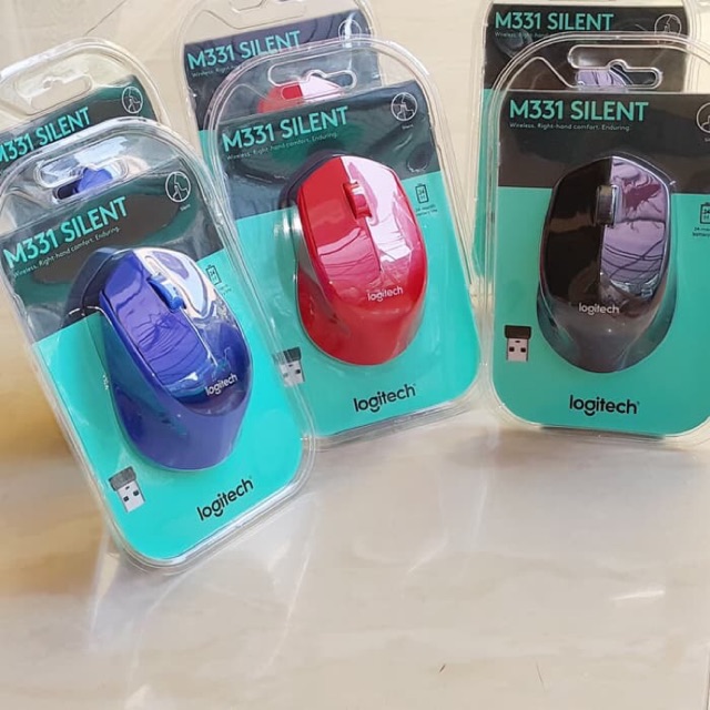 MOUSE WIRELESS LOGITECH M331 SUPER SILENT RESMI ORIGINAL