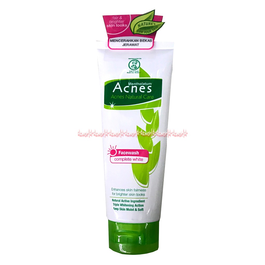 Acnes Complete White Facewash Sabun Cuci Muka 100gr Untuk Melawan Bakteri Penyebab Jerawat