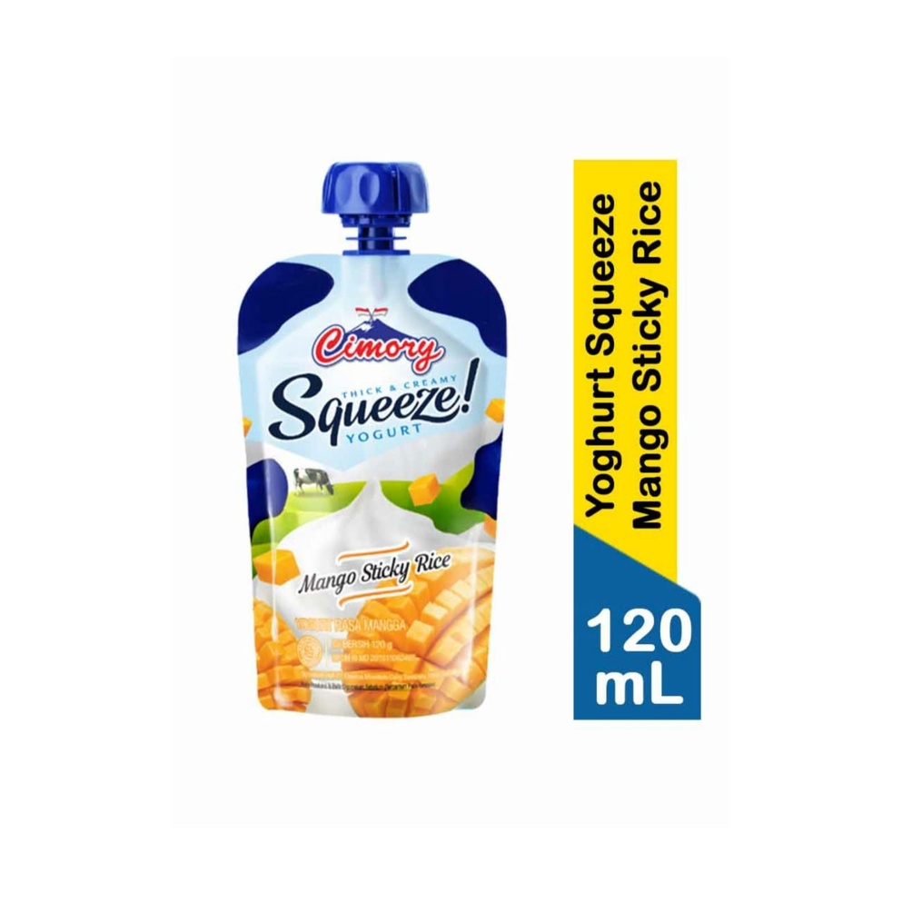 

Cimory Yoghurt Squeeze Mango Sticky Rice 120G