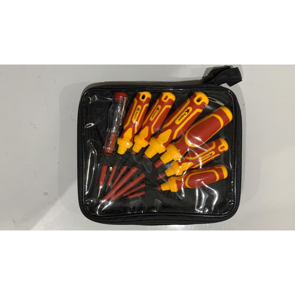 Obeng Listrik Set 7 Pcs 1000V Insulation Screwdriver Test Pen Set