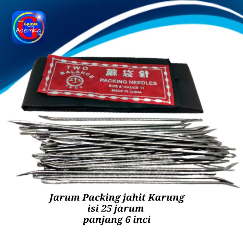 Jarum Karung Packing Needles isi 25pcs Jarum Jahit Grosir