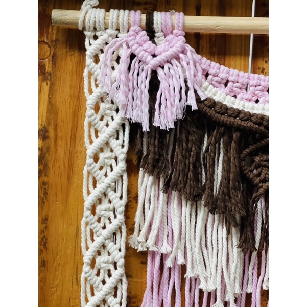 READY STOK) macramegantungan kerudung/ kain / macrame wall hanging (HD 122)