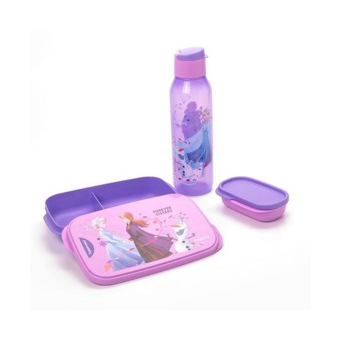 TUPPERWARE FROZEN LUNCH SET KOTAK BEKAL MAKAN ANAK BOTOL MINUM FDFD54654