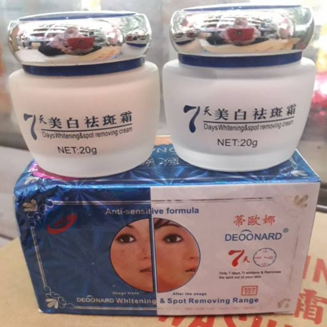 DEOONARD CREAM SET DAY NIGHT BIRU / DEONARD CREAM SET SIANG MALAM ORI