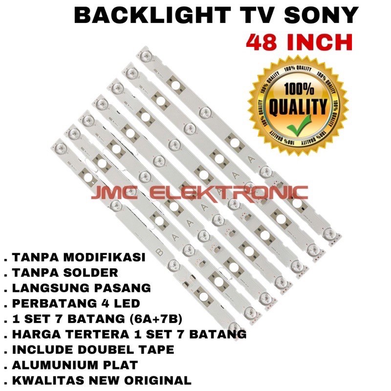 BACKLIGHT TV SONY KDL-48W650D LAMPU LED TV SONY KDL-48W650