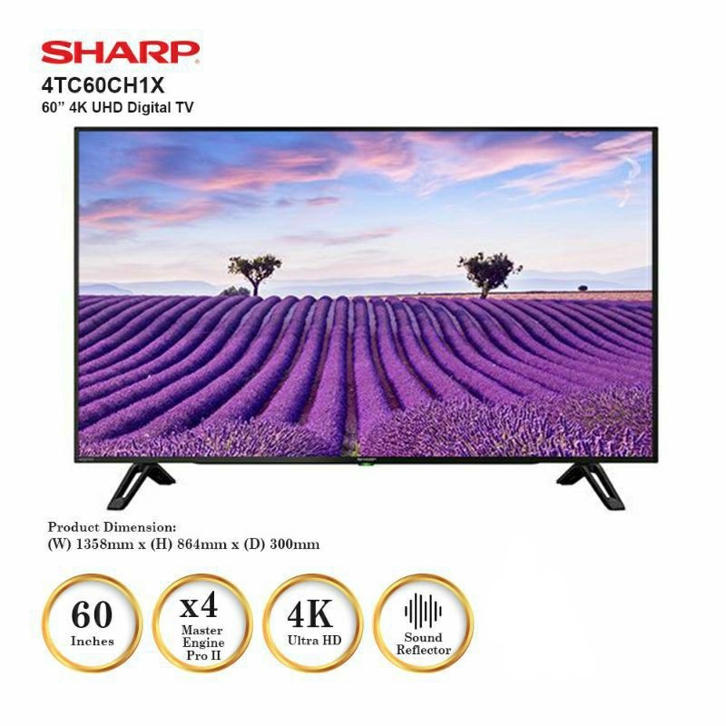 Jual Led Tv Sharp T C Ch X Tc Ch X K Uhd Hdr Inch Shopee