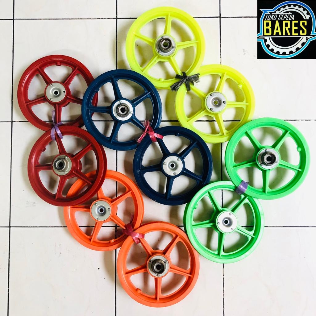 Roda Velg Sepeda BMX / Mini Anak 12 / Wheel Set Bintang / Racing