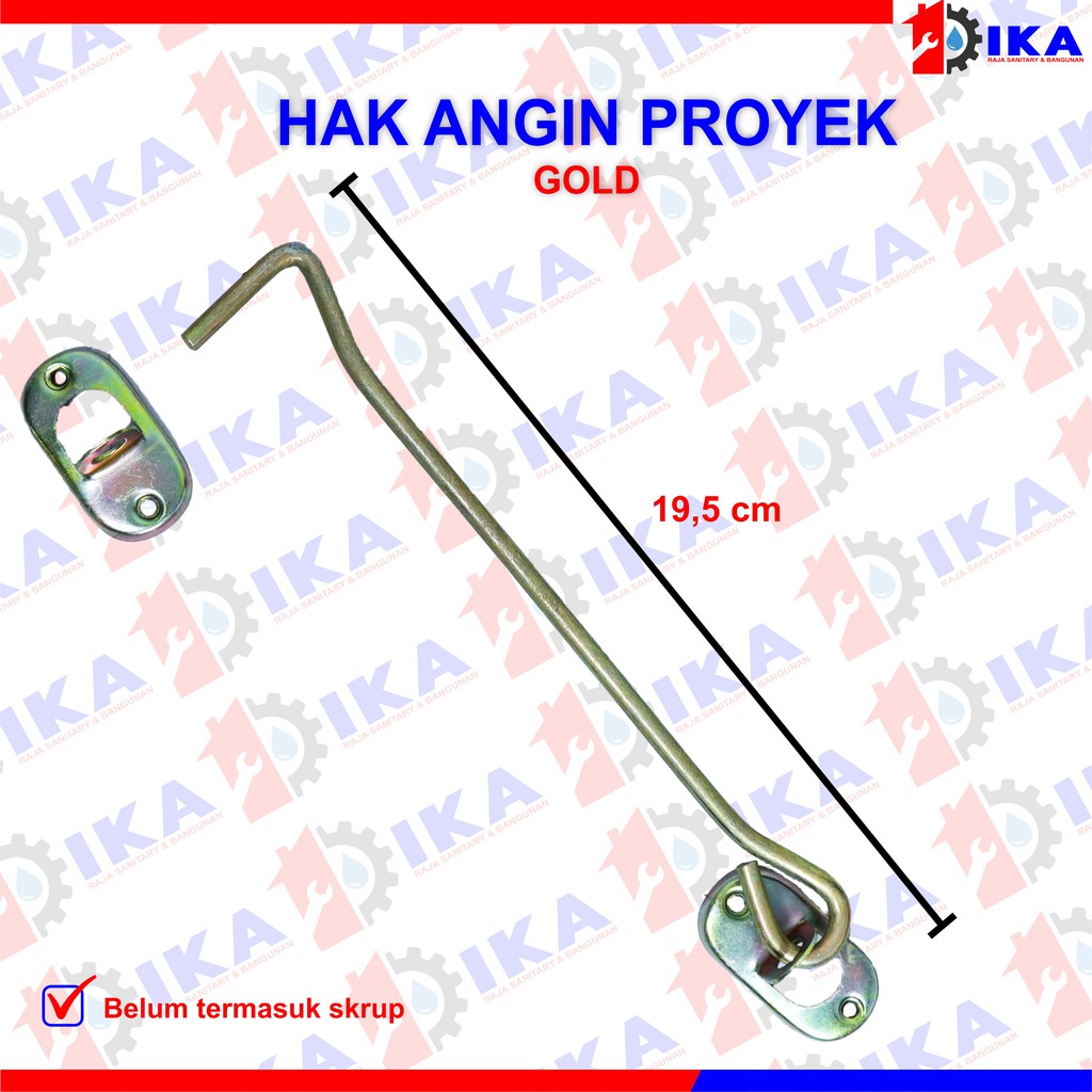 hak angin proyek 6 mm x 19 cm kunci jendela kait jendela cantolan jendela cengkal penyangga penahan