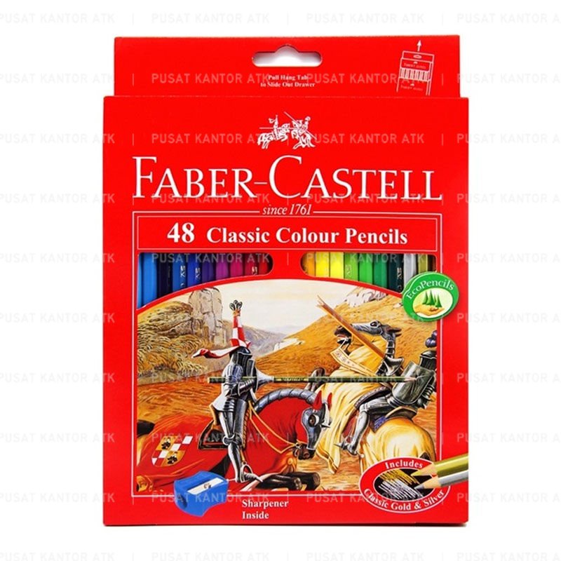 

FABER Pensil Warna FaberCastell 48 Classic Colour Pencils Mewarnai Gambar