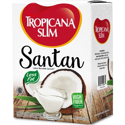 

SANTAN kelapa Tropicana Slim Santan 5 sachet - Bantu Dukung Hidup Sehat - Tropicana Slim Santan Less Fat 5 x 20 gr