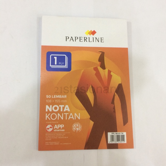 

Nota kontan 1 ply Kecil Paperline
