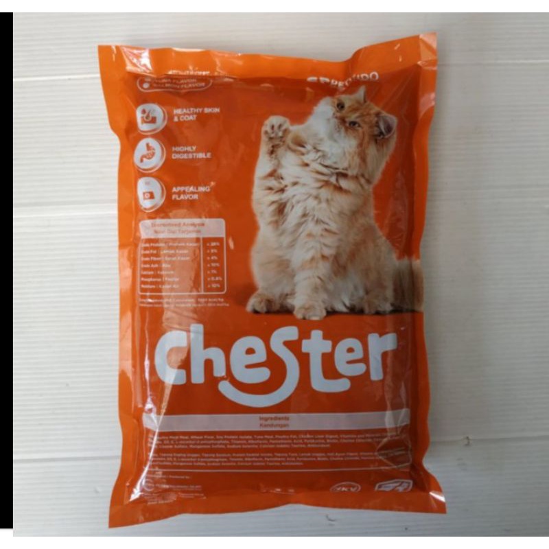 makanan kucing Chester repack paket 5 kg