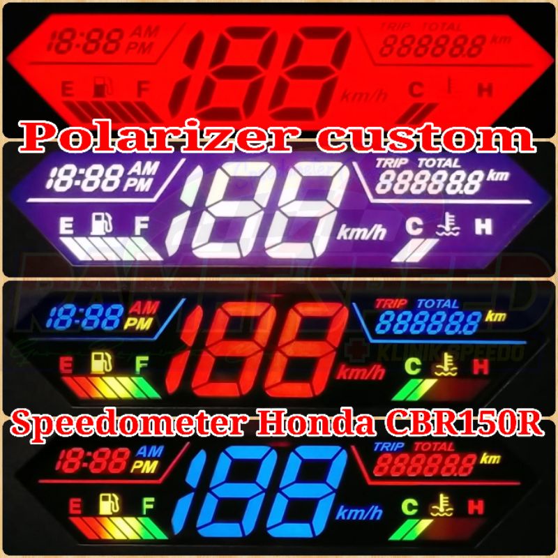 Polarizer speedometer Honda CBR150R polaris custom speedometer honda cbr150r