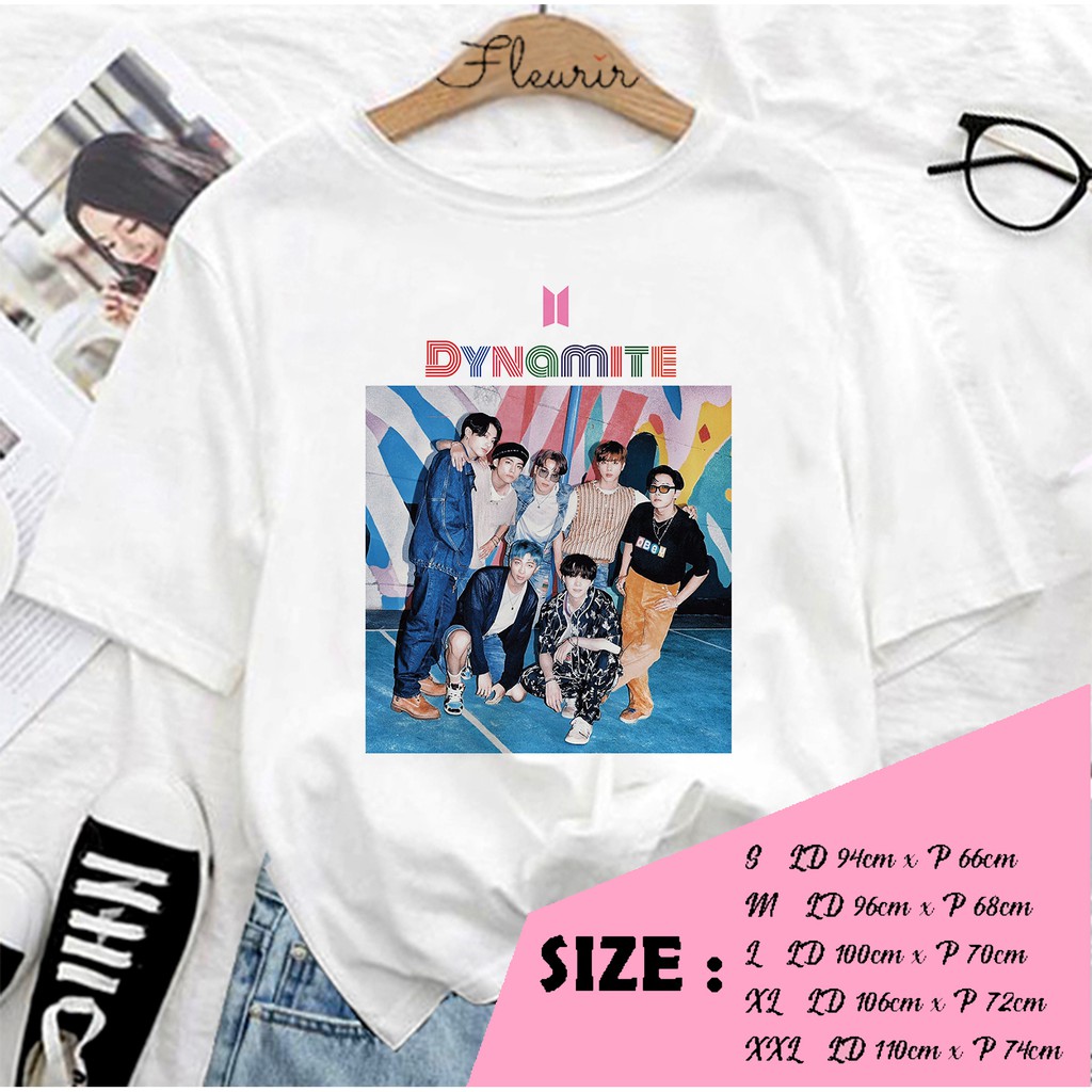 FLEURIR - KAOS DYNAMITE ALL WANITA DEWASA LENGAN PENDEK TEE UNISEX PRIA