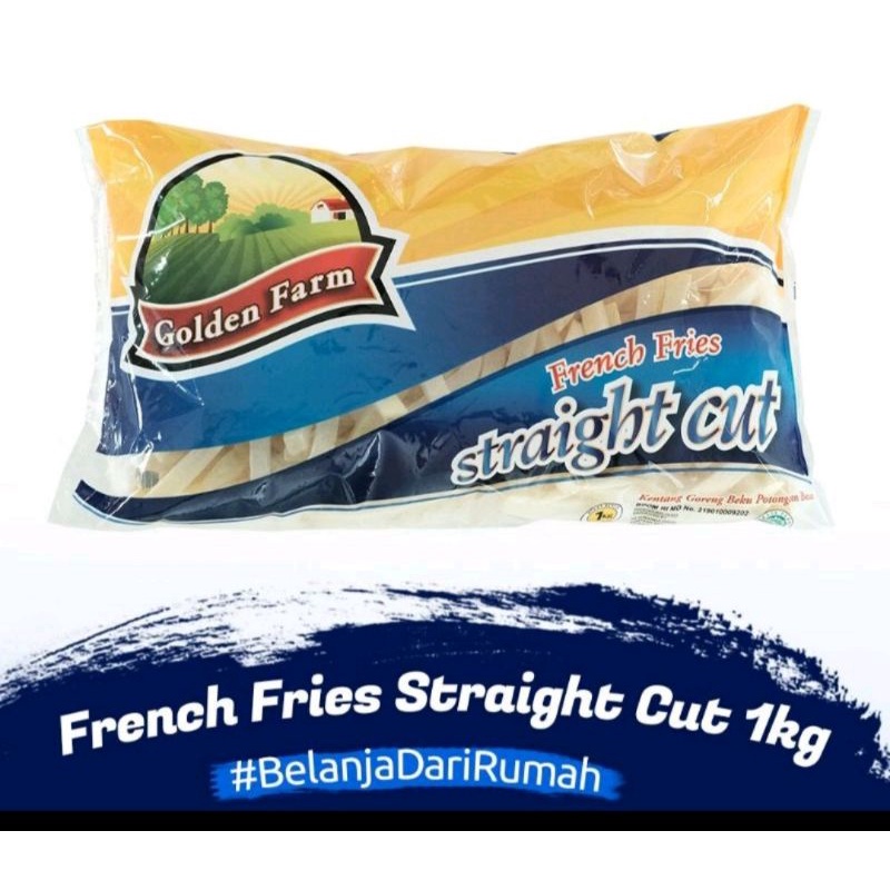 

Golden Farm French Fries Straight Cut Kentang Goreng 1 kg