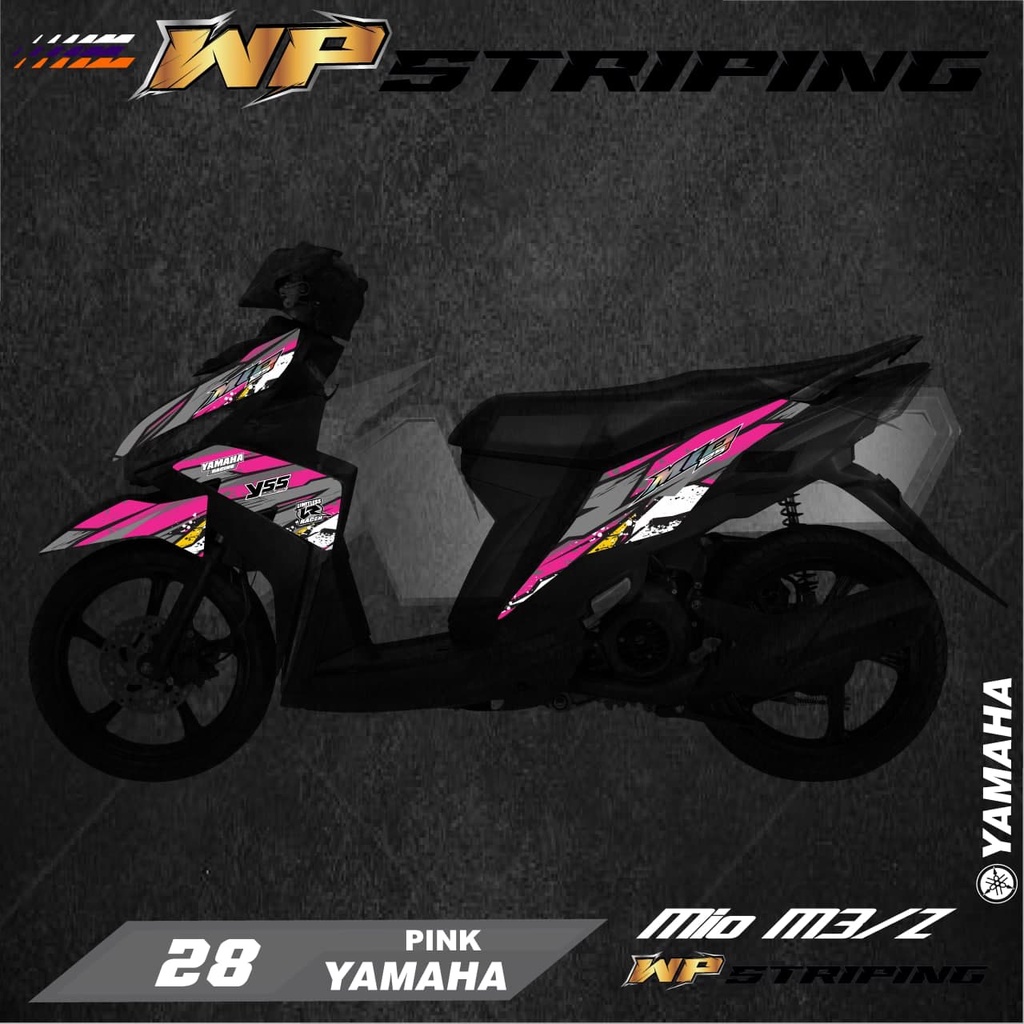 Stiker Striping MIO M3 / MIO Z / Sticker Variasi List Skotlet Motor Yamaha MIO M3 / MIO Z 28