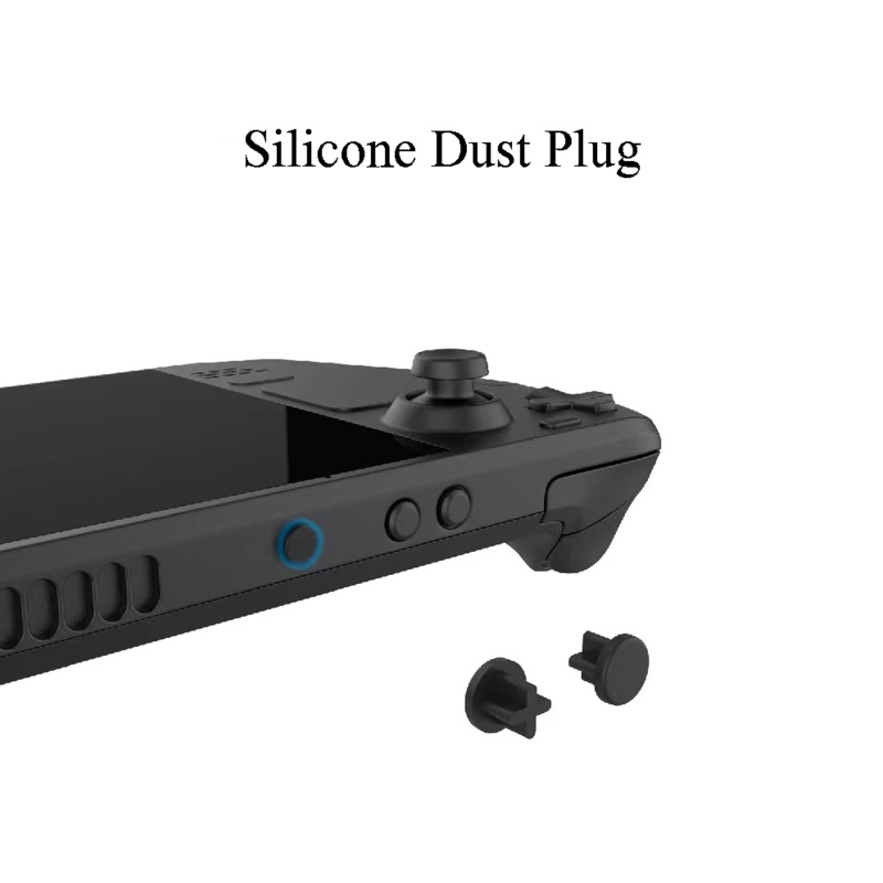 Btsg Untuk Steam Deck Headsets Interface Silikon Penutup Anti Debu Dengan Topi Thumbstick