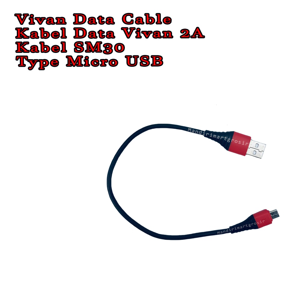 Kabel Data Vivan 2A *Vivan Data Cable * Kabel Charger * Type Micro USB