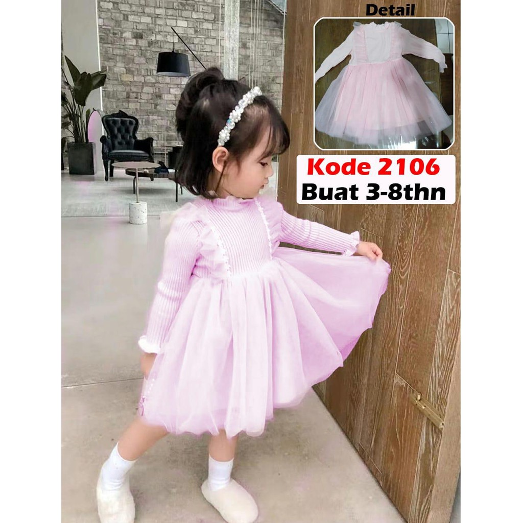 2106# Dress anak terbaru/ baju anak perempuan / dress pesta import anak perempuan