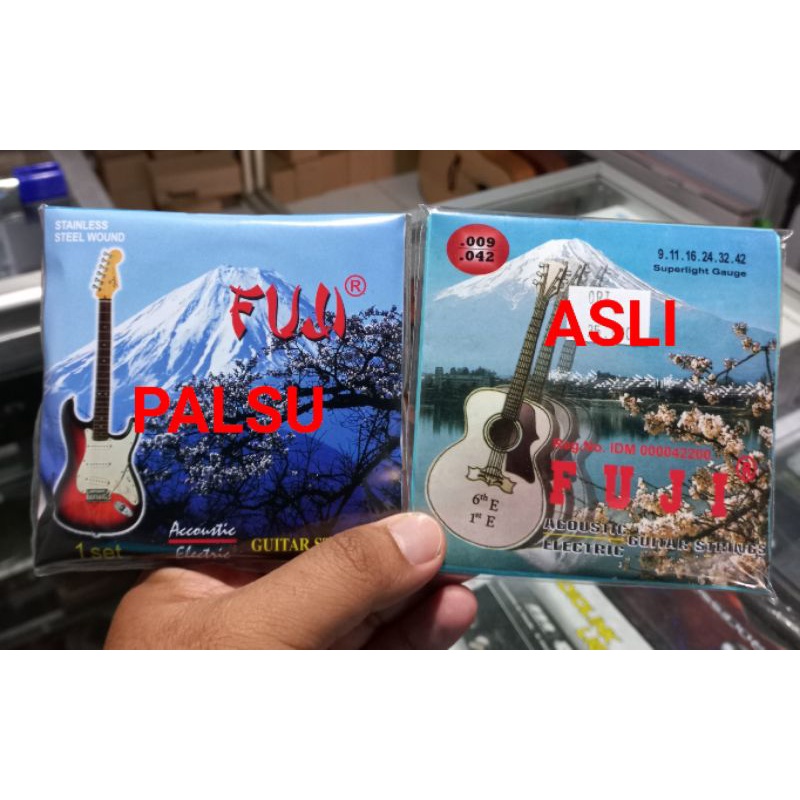 SENAR GITAR AKUSTIK FUJI ORIGINAL UKURAN 0,8 UKURAN 0,9 dan 0,10 ISI SENAR 1 SETT