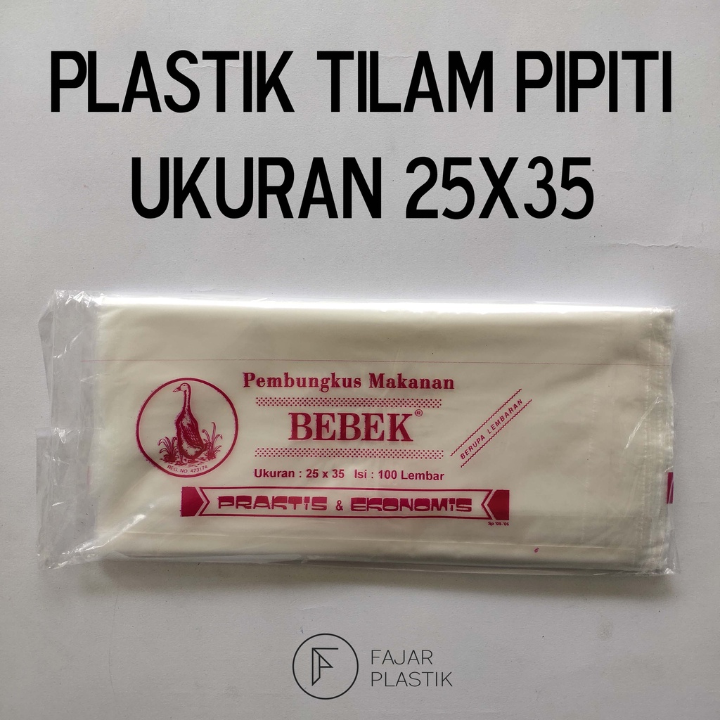 Plastik Tilam Pipiti/Tilam Nasi/Alas Nasi/Alas Snack Ukuran 25x35