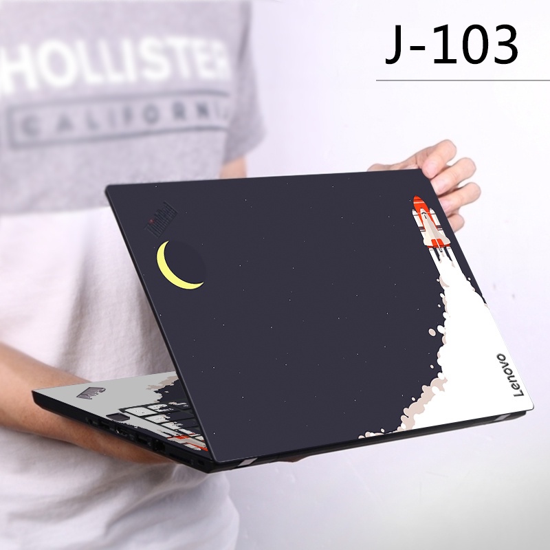 1pc Stiker Skin Vinyl 2 Sisi Untuk Laptop 11 / 12 / 13 / 14 / 15 / 17 Inch Universal