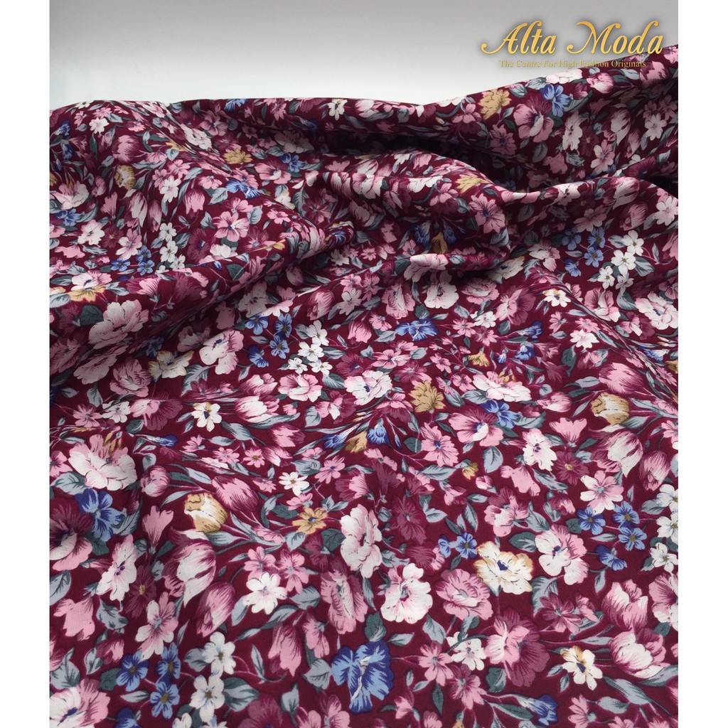

Alta Moda Katun Motif Fancy Full Floral Purple - Purple Kain Premium (1M)