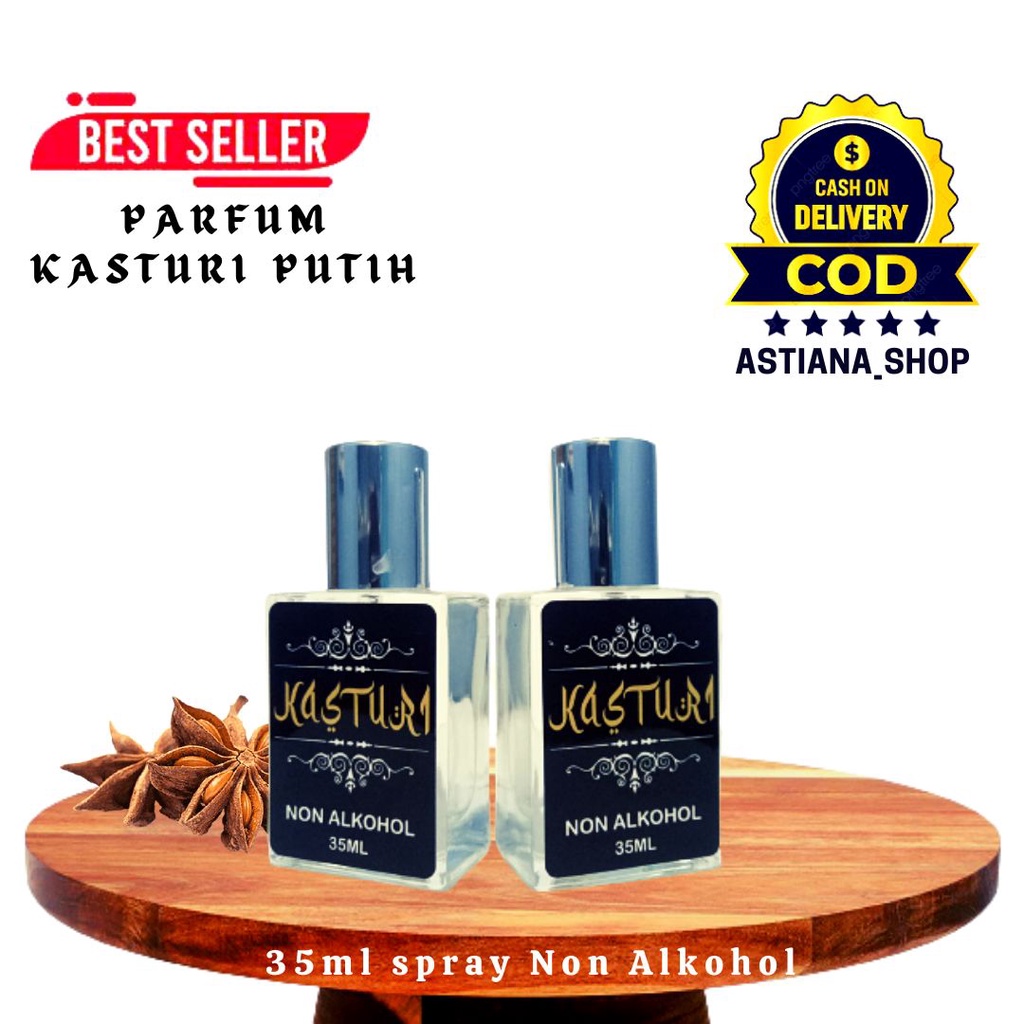 SScntx- Parfum Kasturi Putih Minyak Wangi Sholat Non Alkohol Farfum Arab Pria Dan Wanita 35ml
